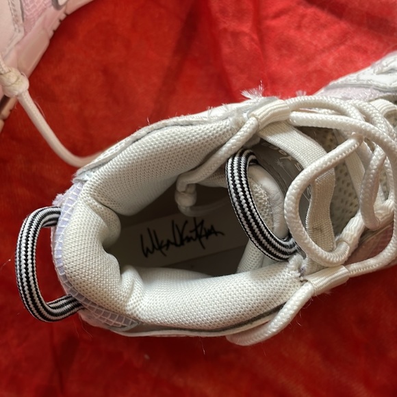 Nike Air kid toddler girl white sneakers size 12C - Picture 6 of 8